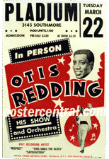 otis Redding at the Pladium concert poster
